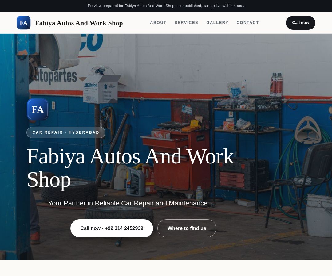 Fabiya Autos And Work Shop