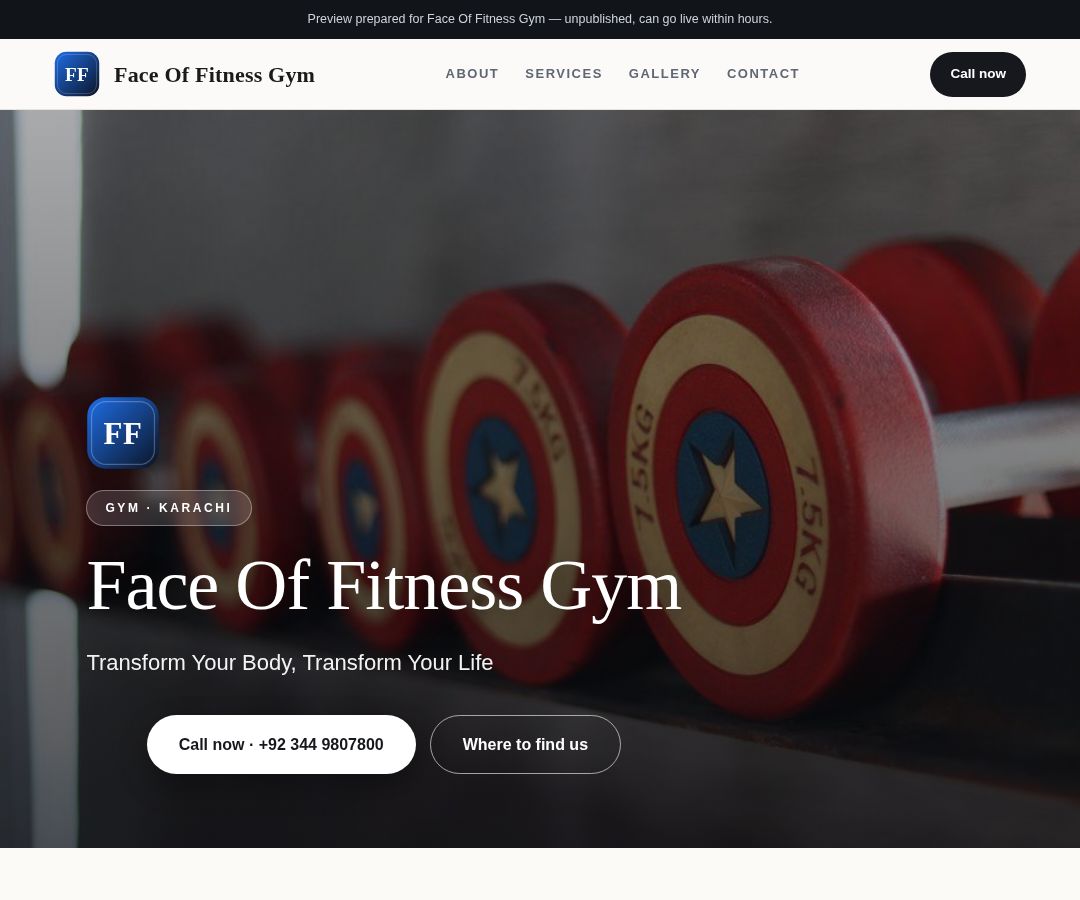 Face Of Fitness Gym