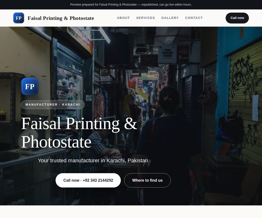 Faisal Printing & Photostate
