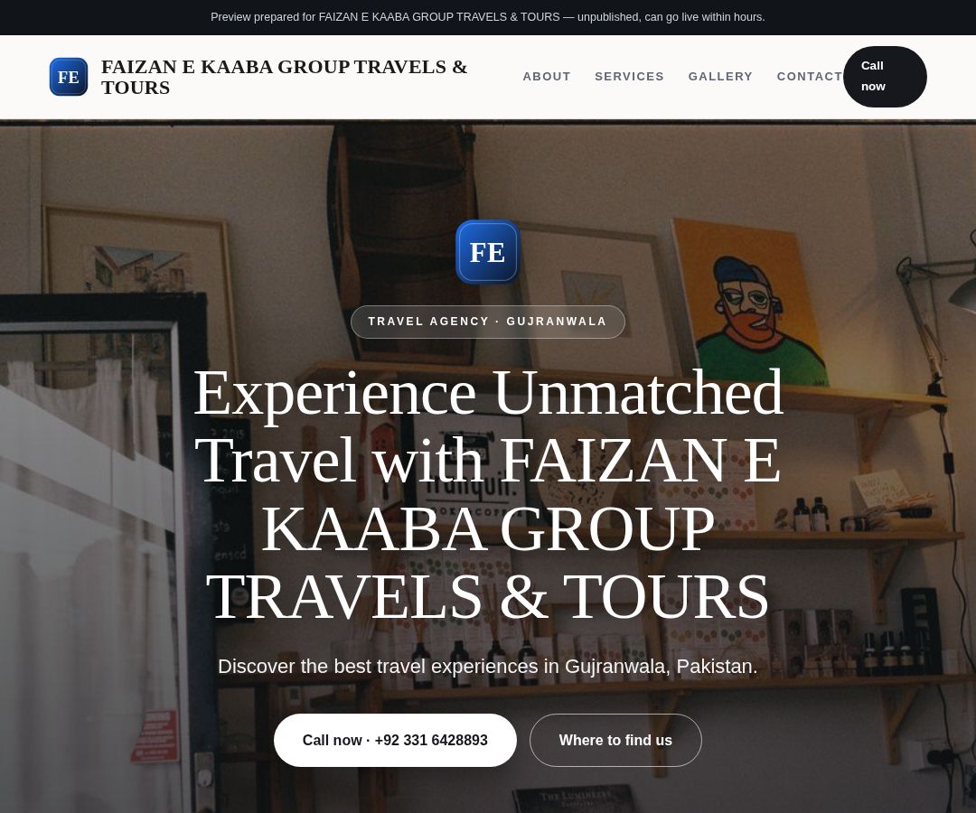 FAIZAN E KAABA GROUP TRAVELS & TOURS