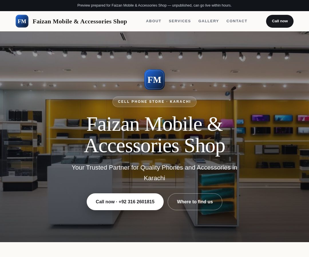 Faizan Mobile & Accessories Shop