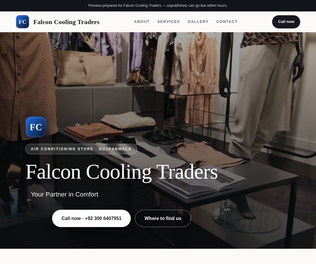 Falcon Cooling Traders