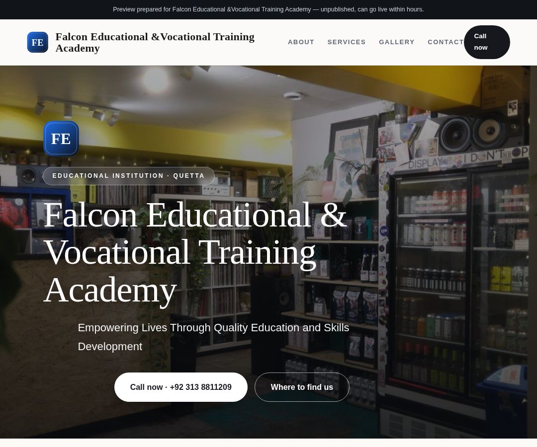 Falcon Educational &Vocational Training Academy