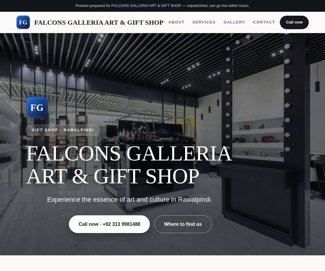 FALCONS GALLERIA ART & GIFT SHOP