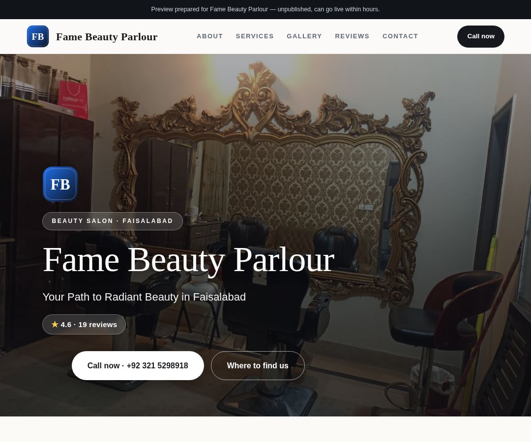 Fame Beauty Parlour