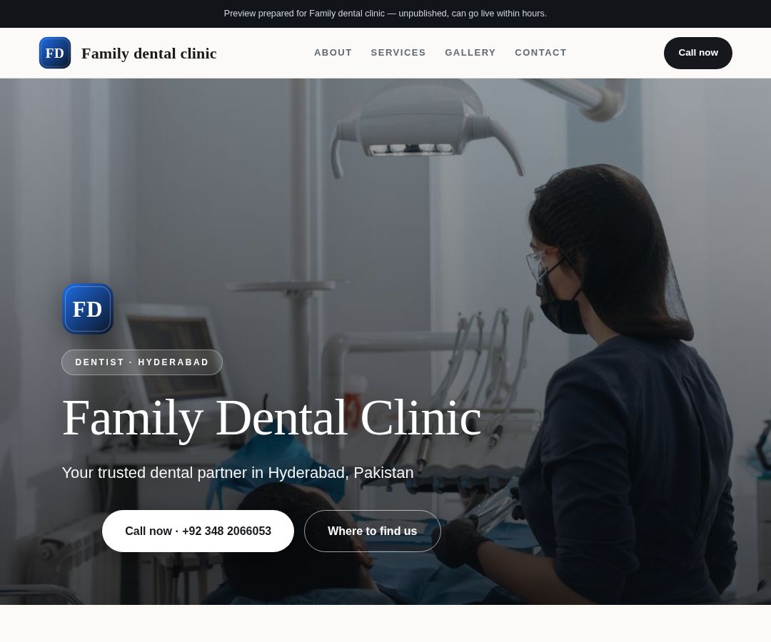 Family dental clinic