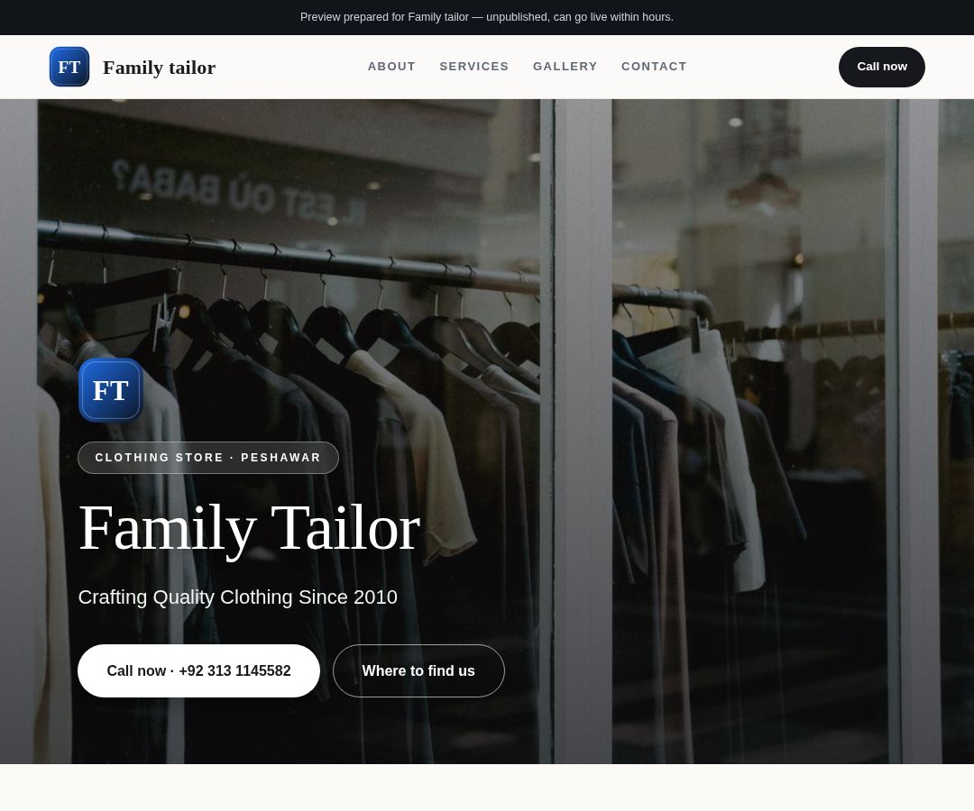 Family tailor
