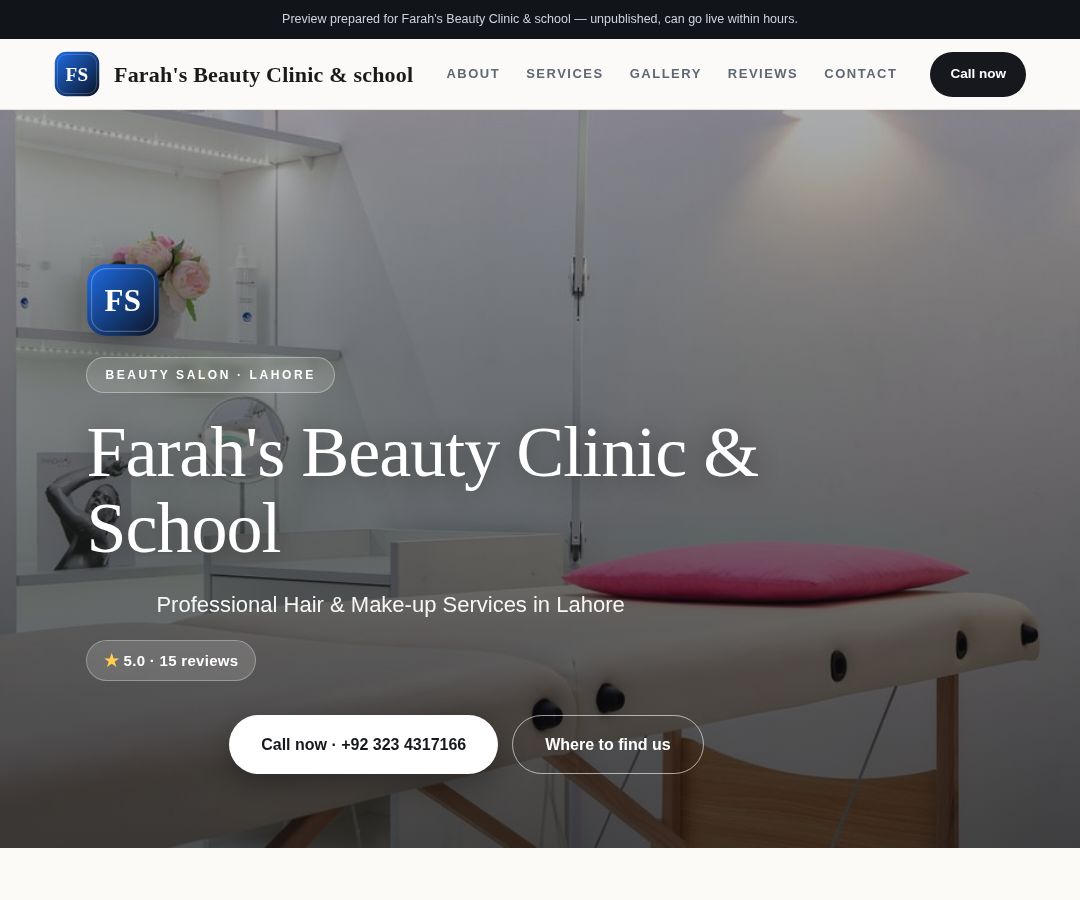 Farah's Beauty Clinic & school