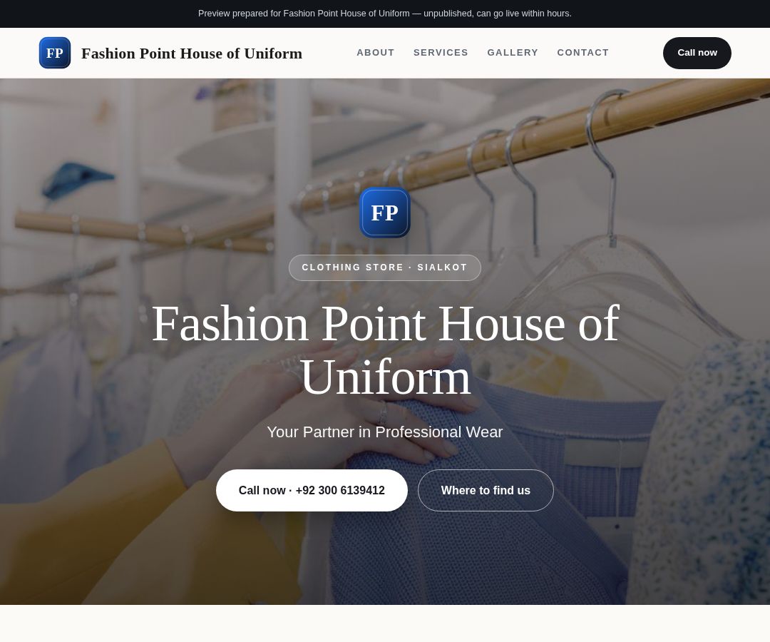 Fashion Point House of Uniform