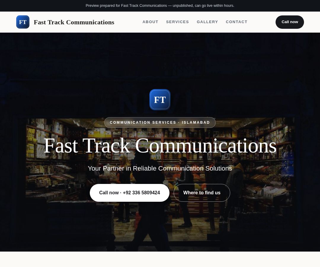 Fast Track Communications