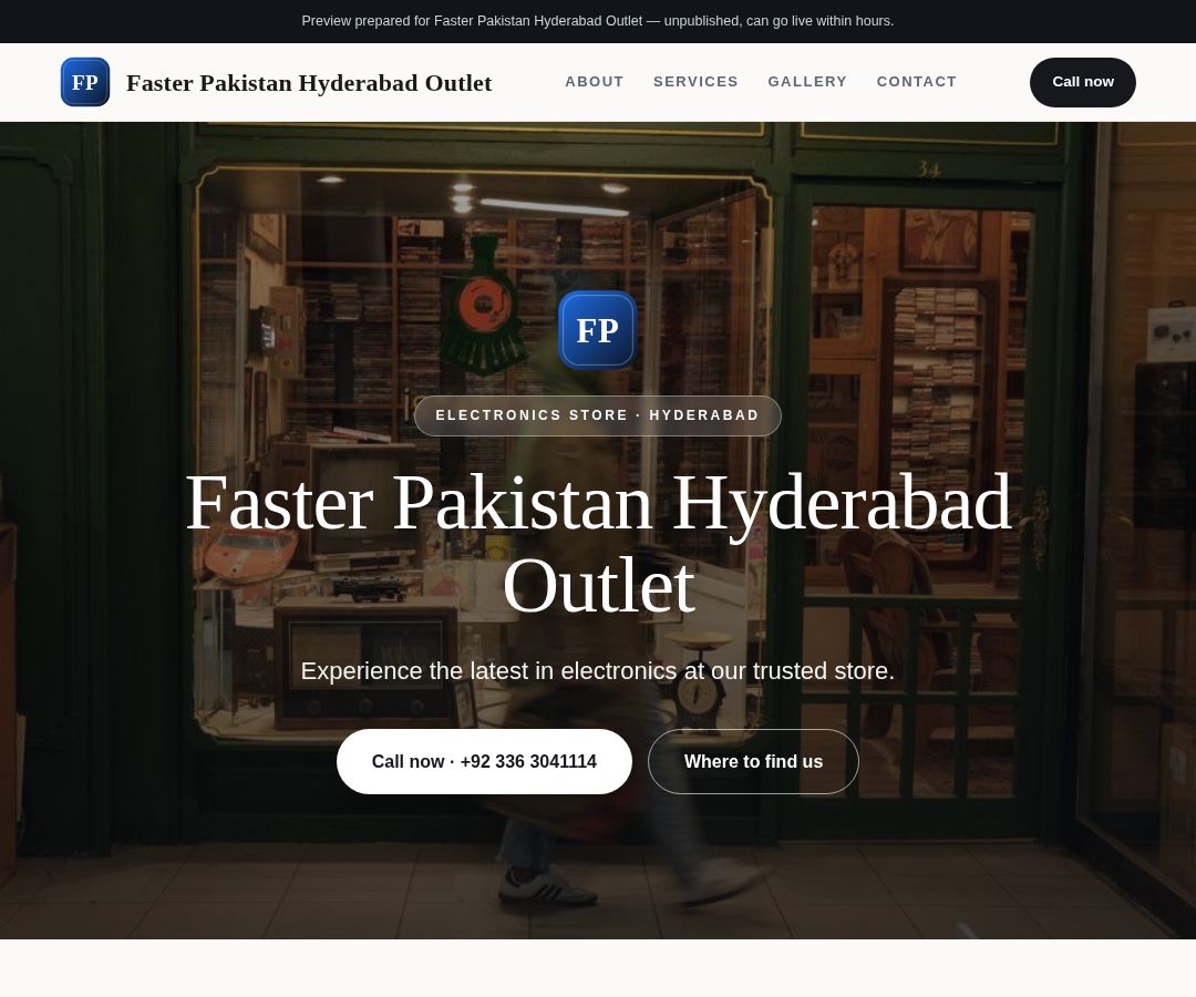 Faster Pakistan Hyderabad Outlet
