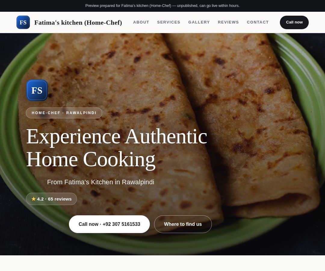 Fatima's kitchen (Home-Chef)