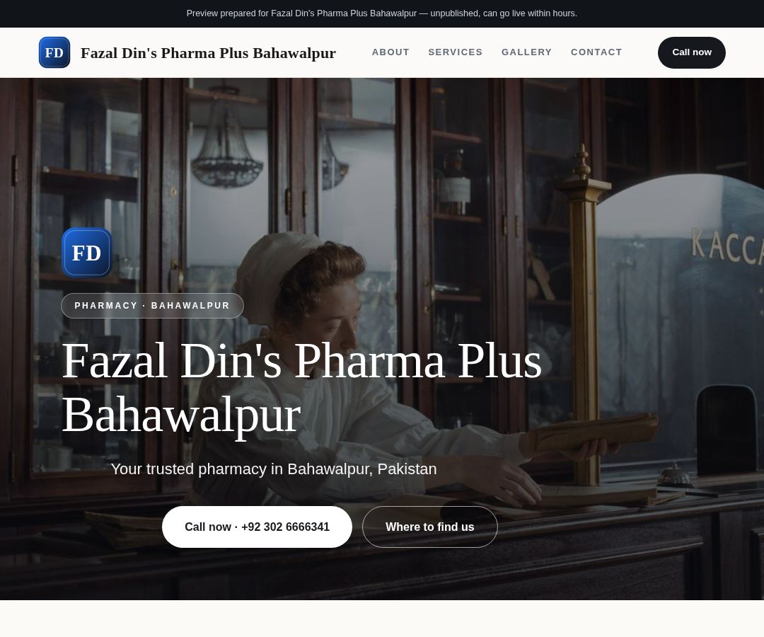 Fazal Din's Pharma Plus Bahawalpur
