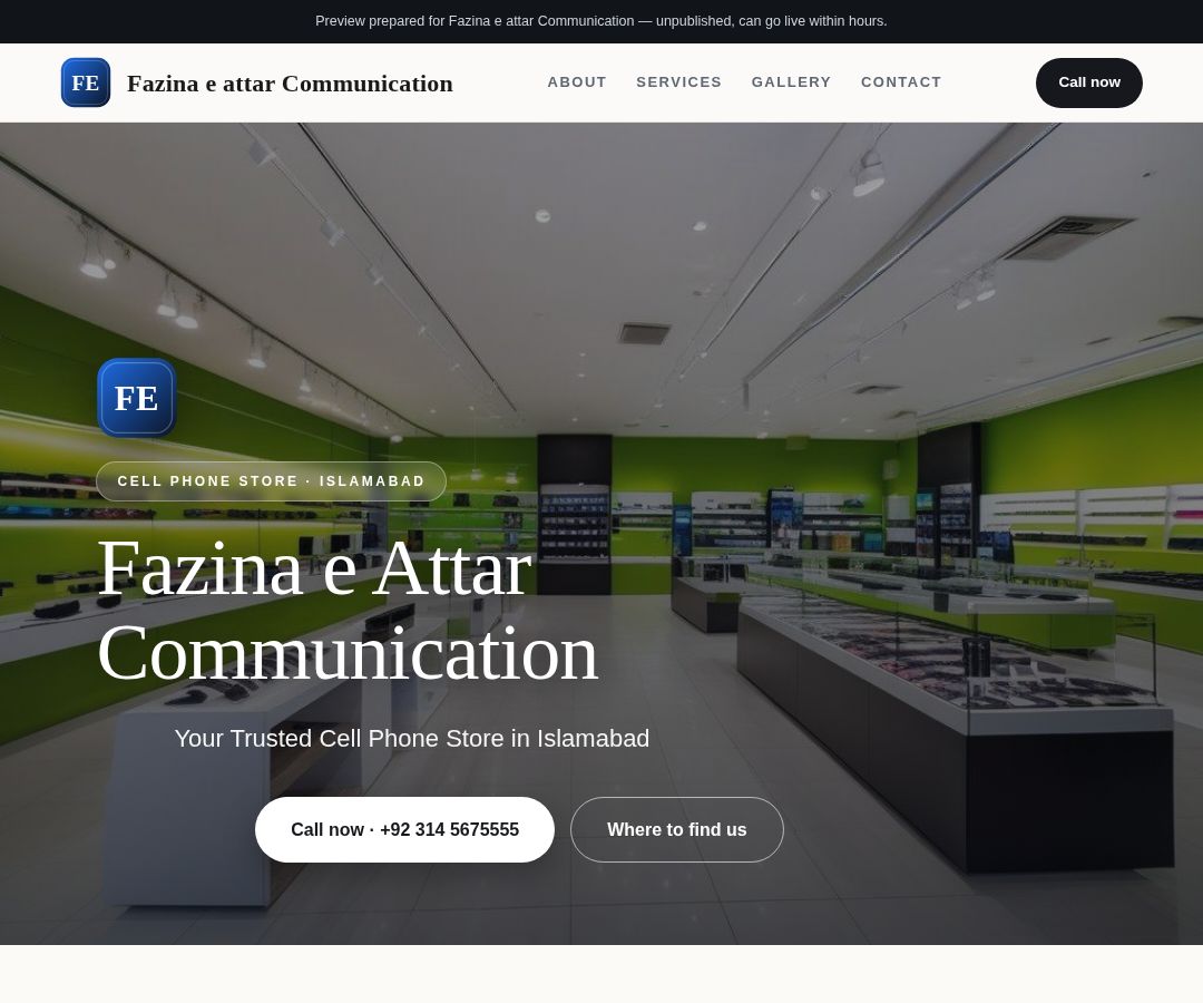 Fazina e attar Communication