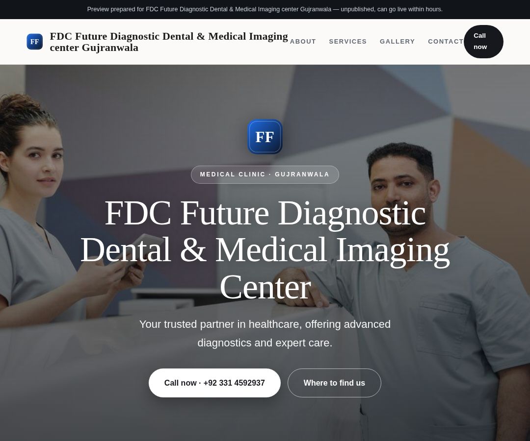 FDC Future Diagnostic Dental & Medical Imaging center Gujranwala