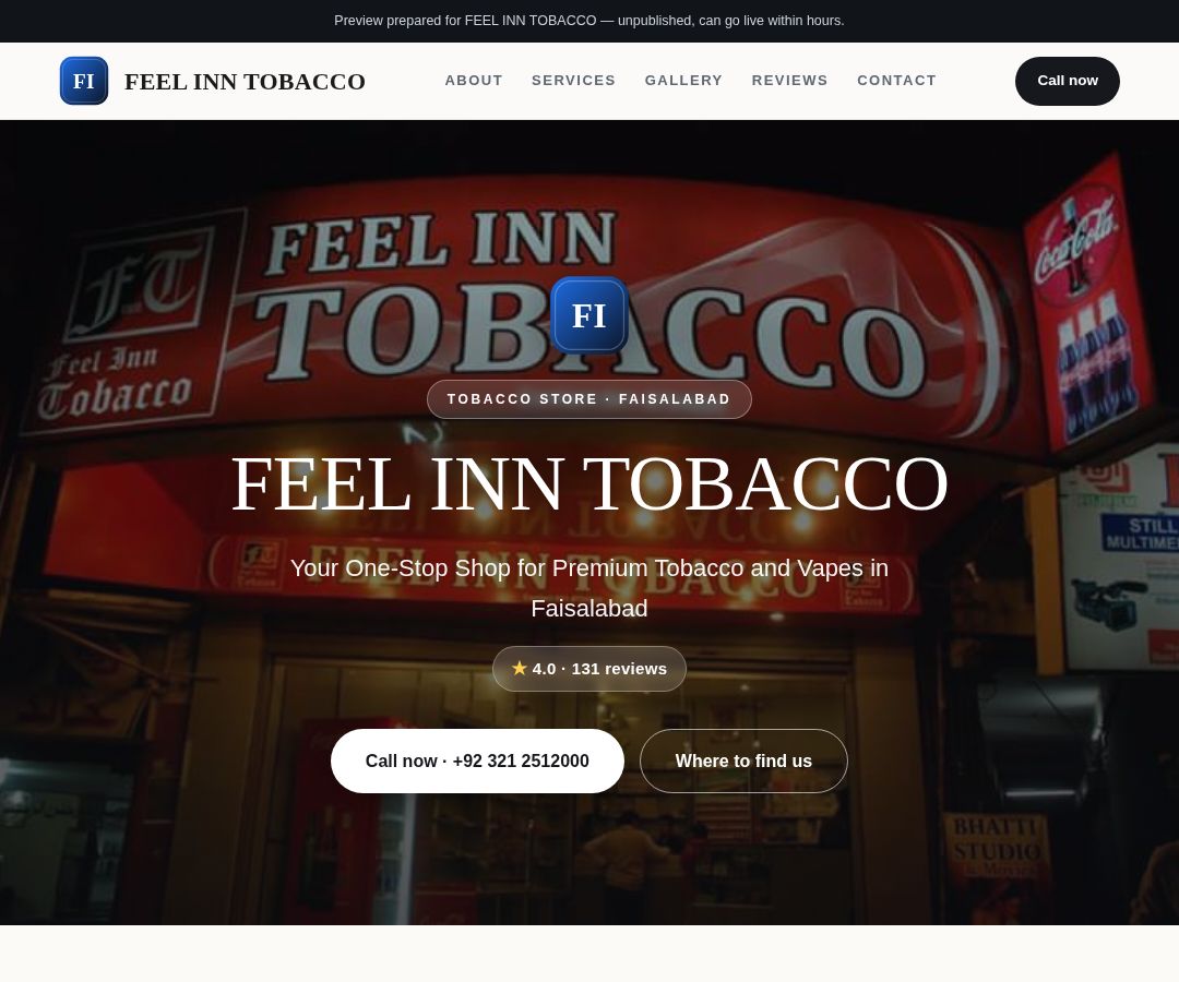 FEEL INN TOBACCO