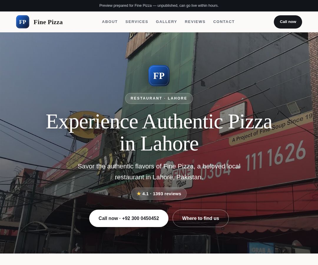 Fine Pizza