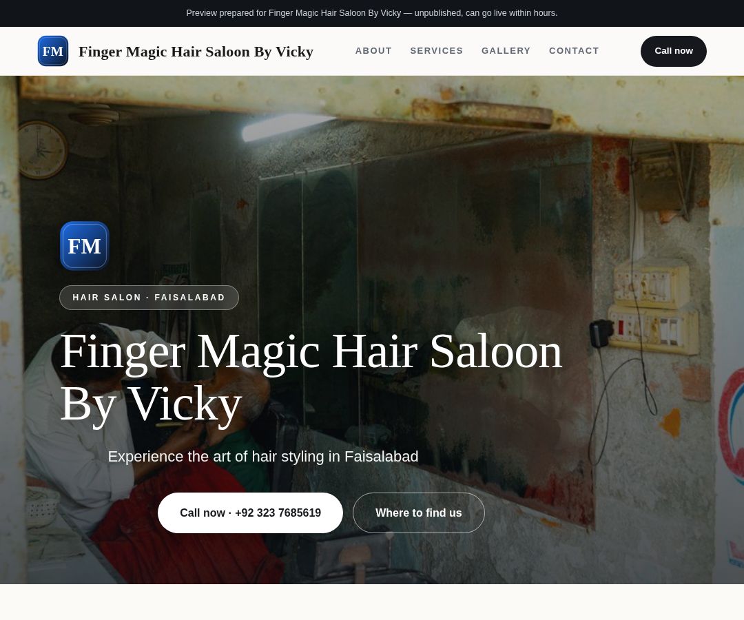 Finger Magic Hair Saloon By Vicky