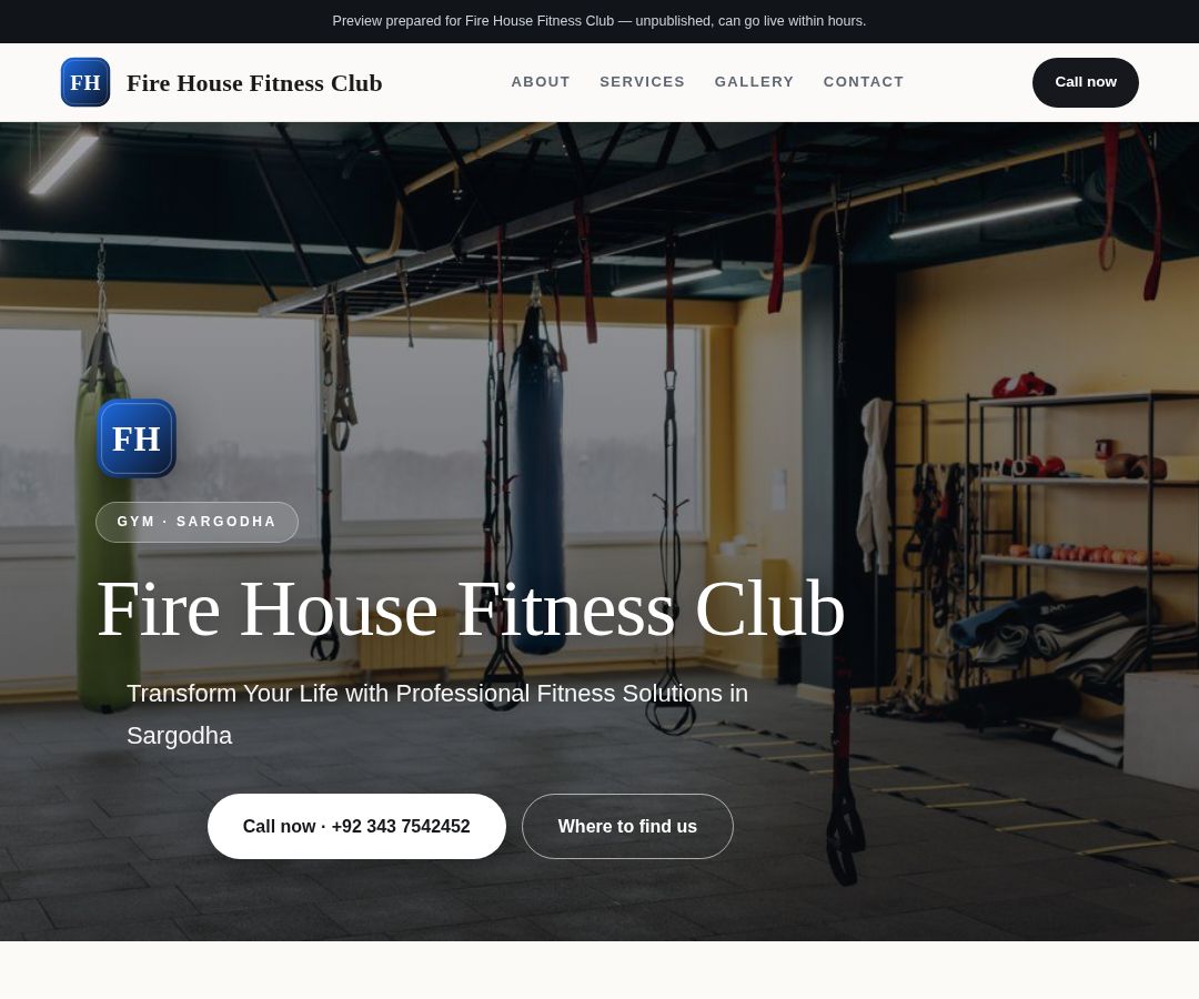 Fire House Fitness Club