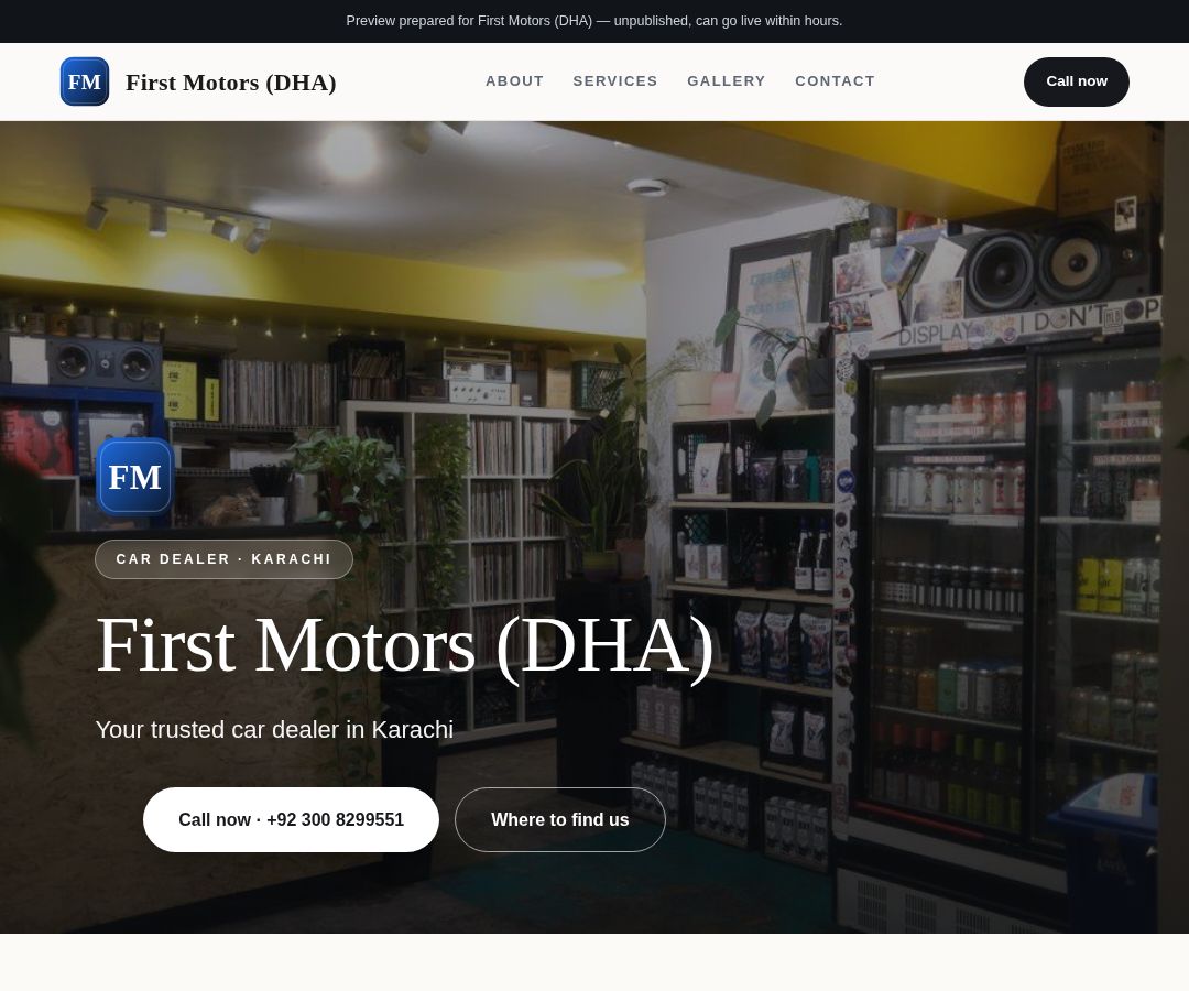 First Motors (DHA)