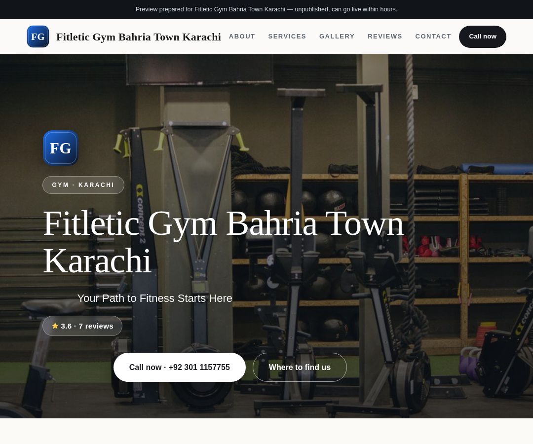Fitletic Gym Bahria Town Karachi