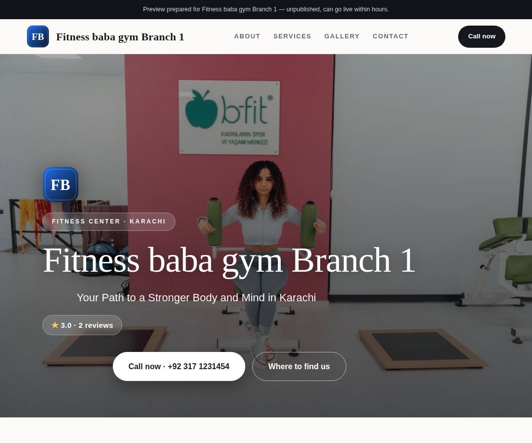 Fitness baba gym Branch 1