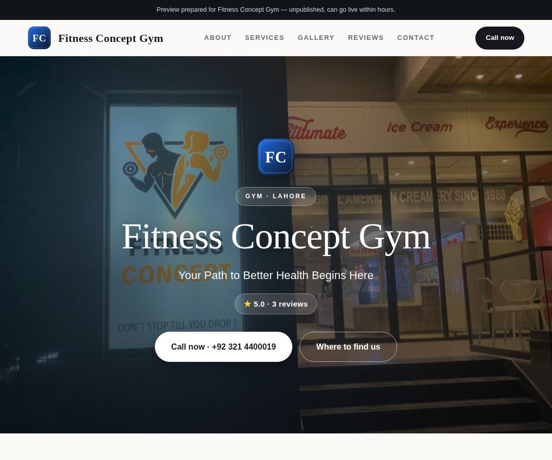 Fitness Concept Gym