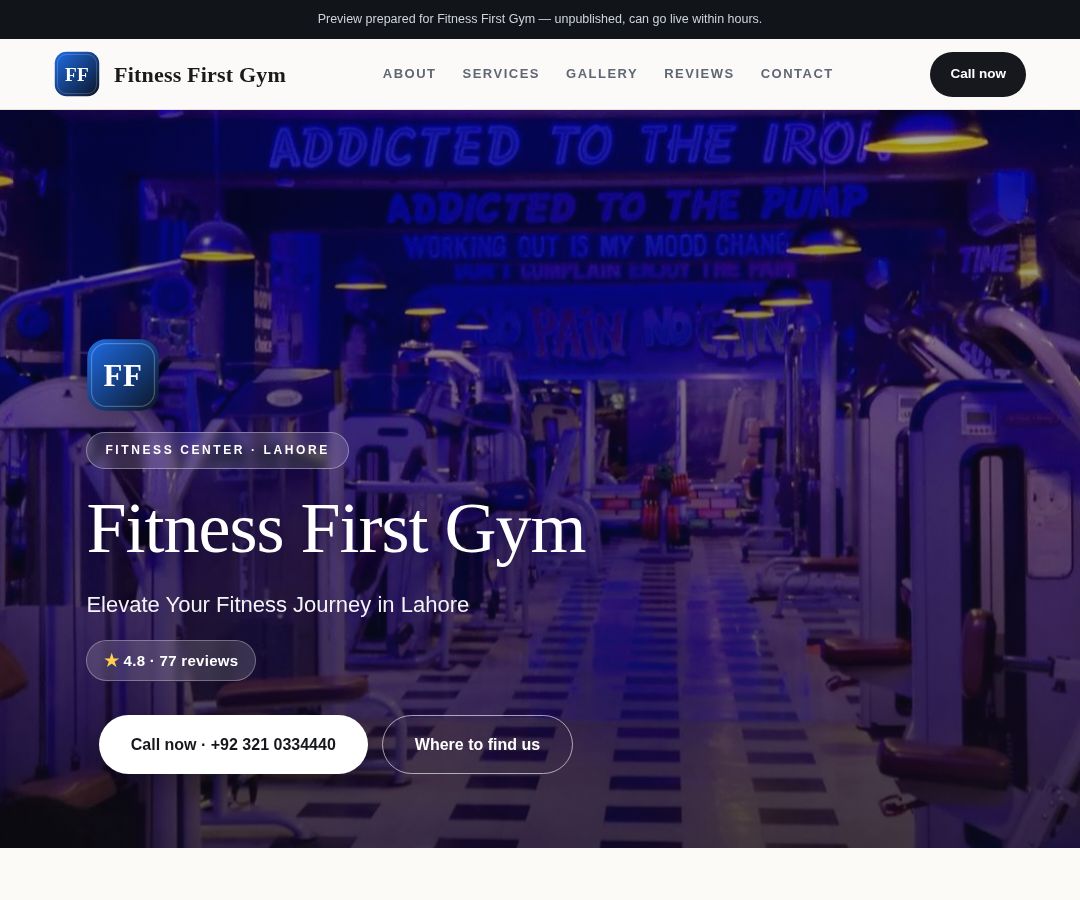 Fitness First Gym