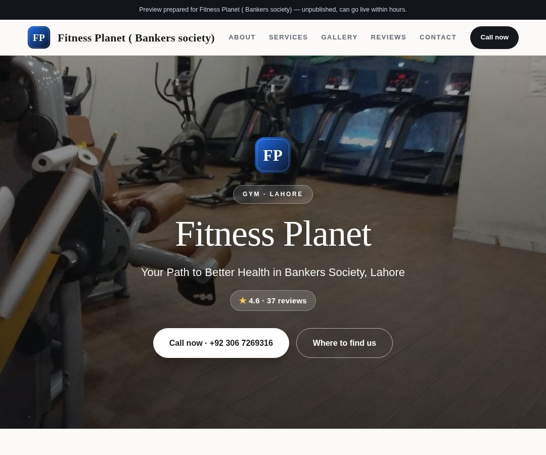 Fitness Planet ( Bankers society)