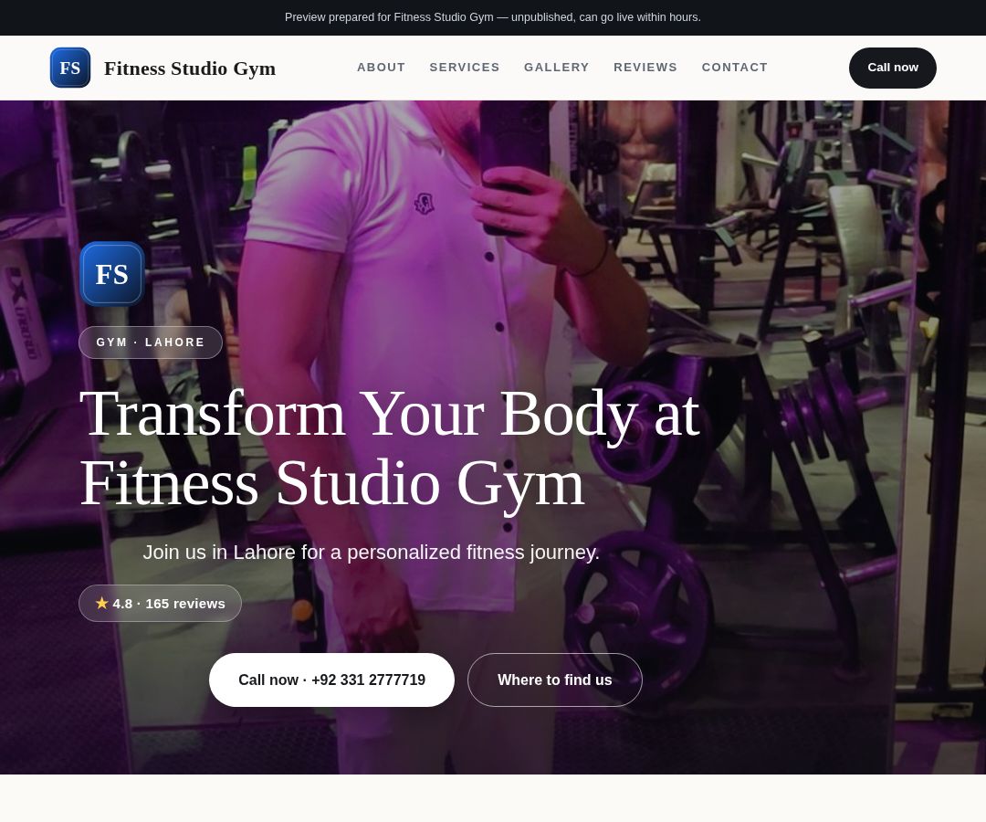 Fitness Studio Gym