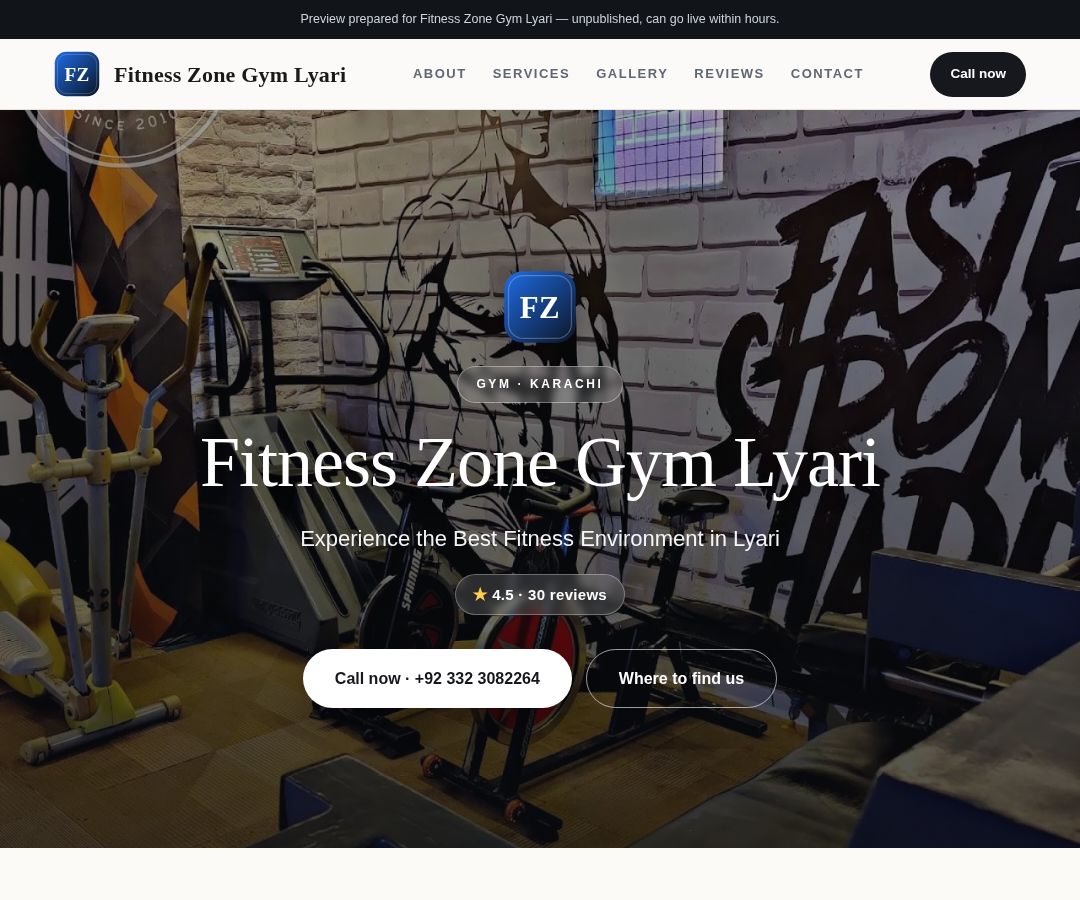 Fitness Zone Gym Lyari