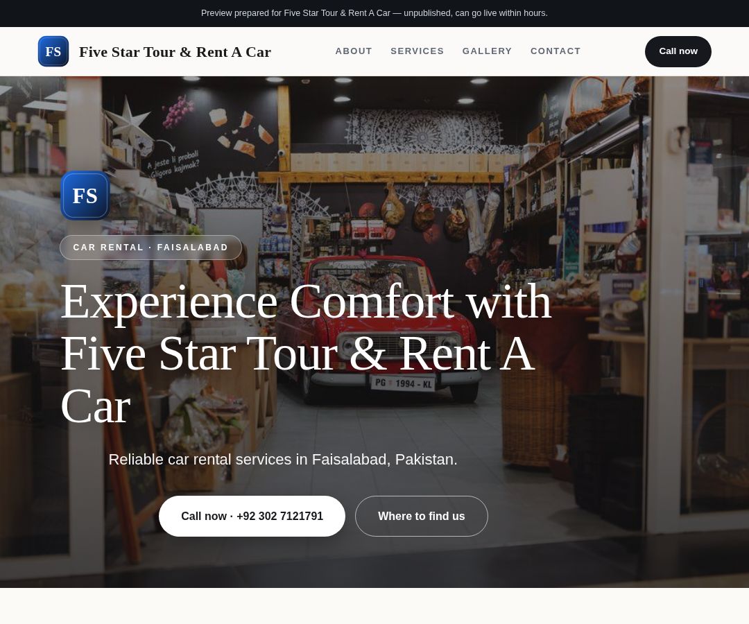 Five Star Tour & Rent A Car