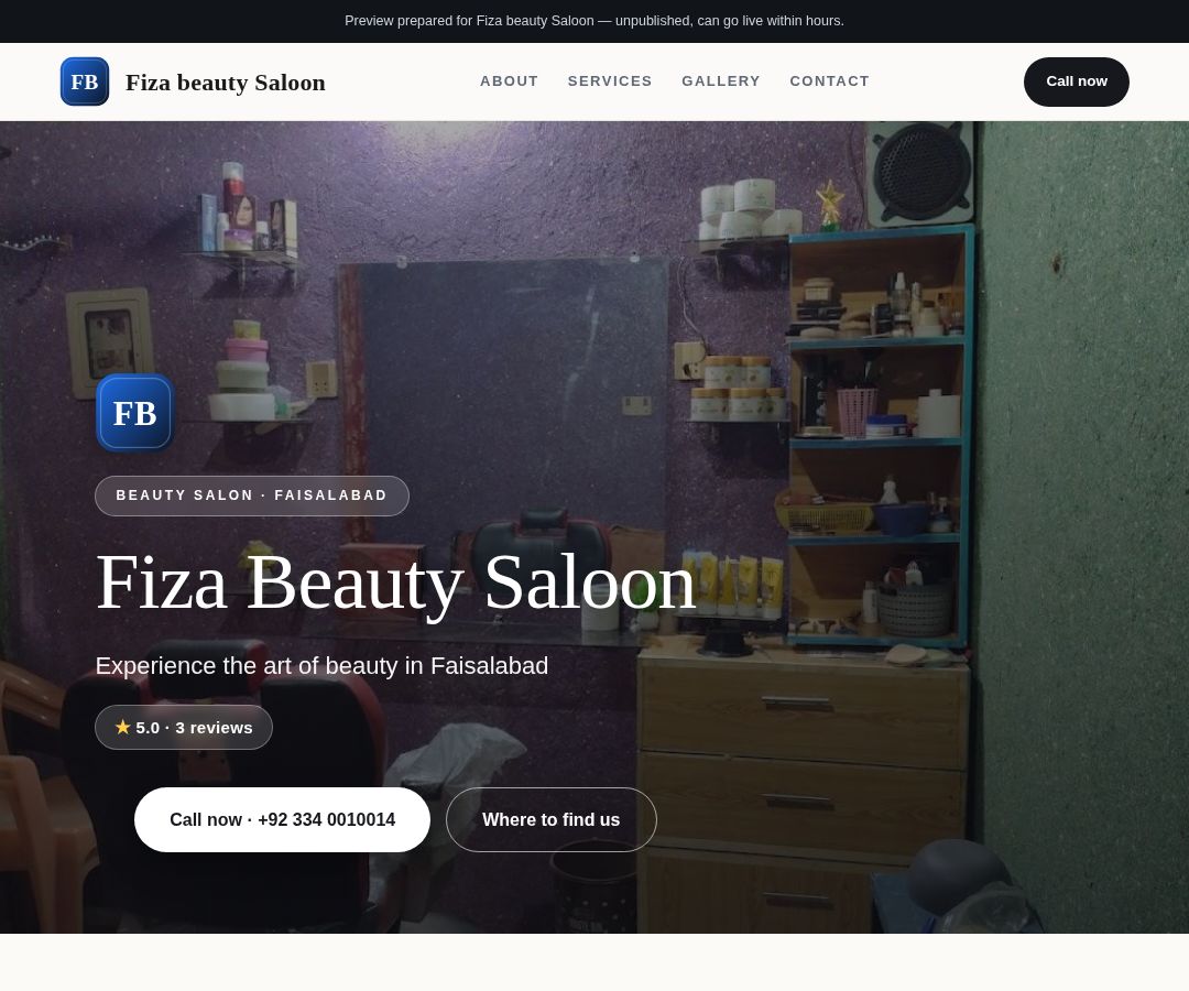 Fiza beauty Saloon