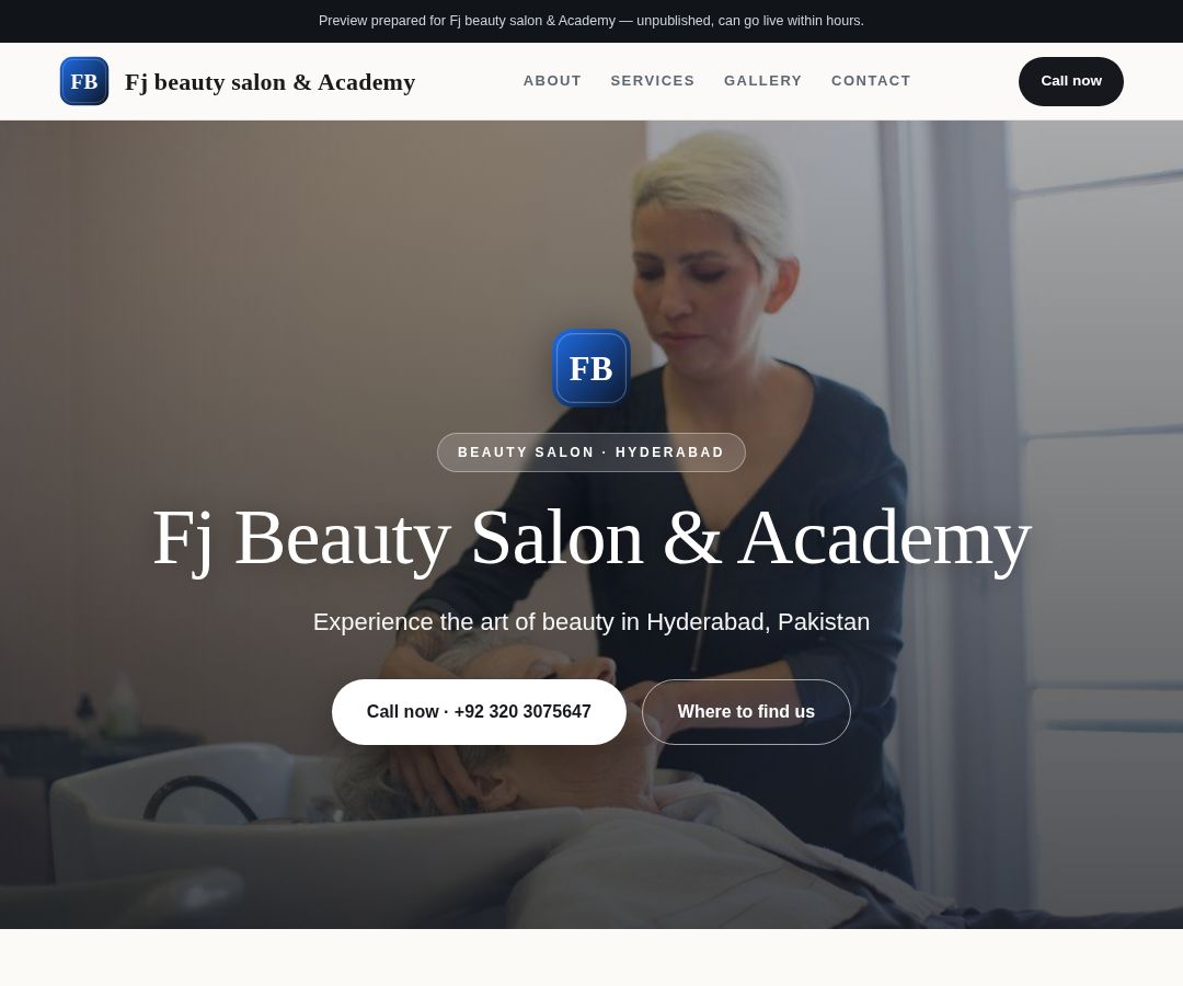 Fj beauty salon & Academy