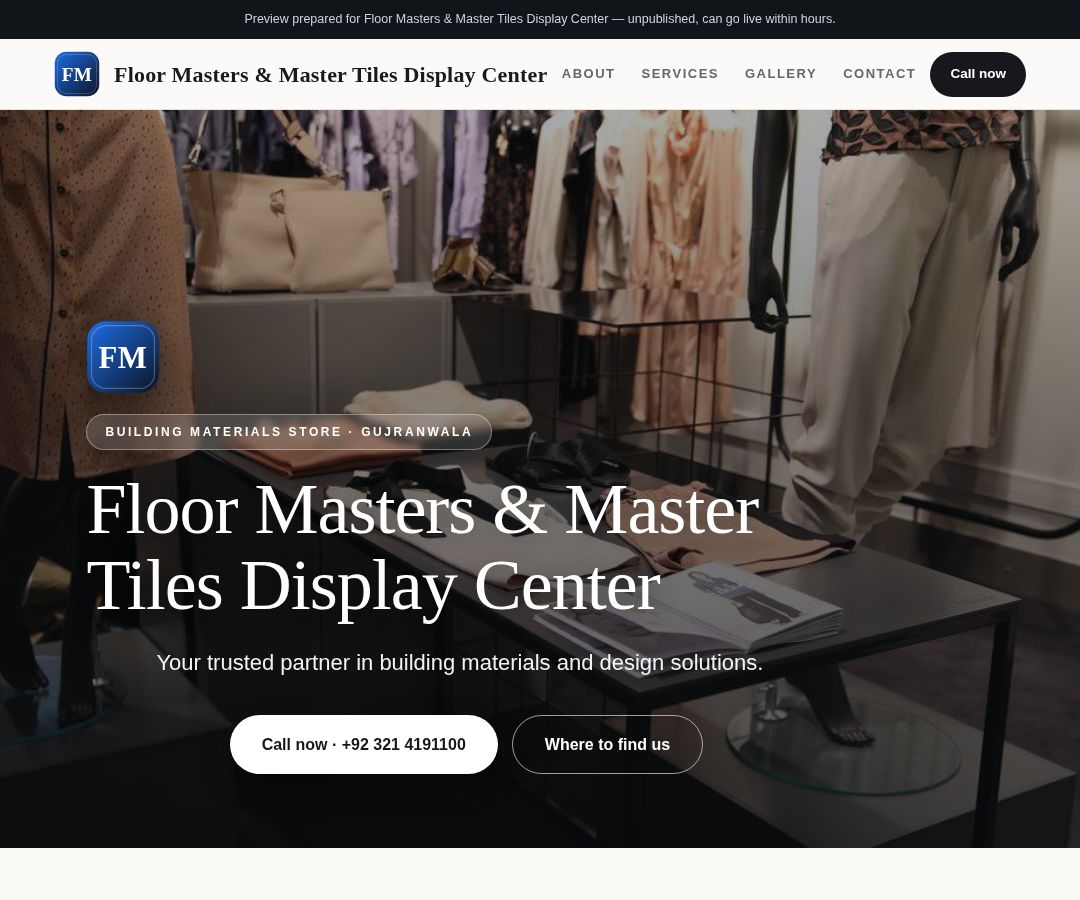 Floor Masters & Master Tiles Display Center