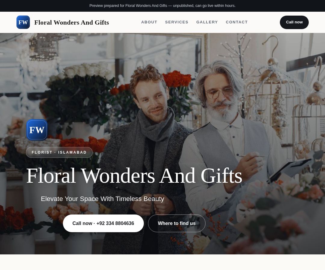 Floral Wonders And Gifts