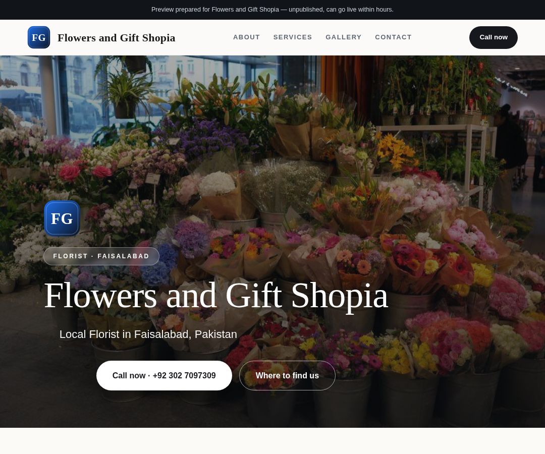Flowers and Gift Shopia