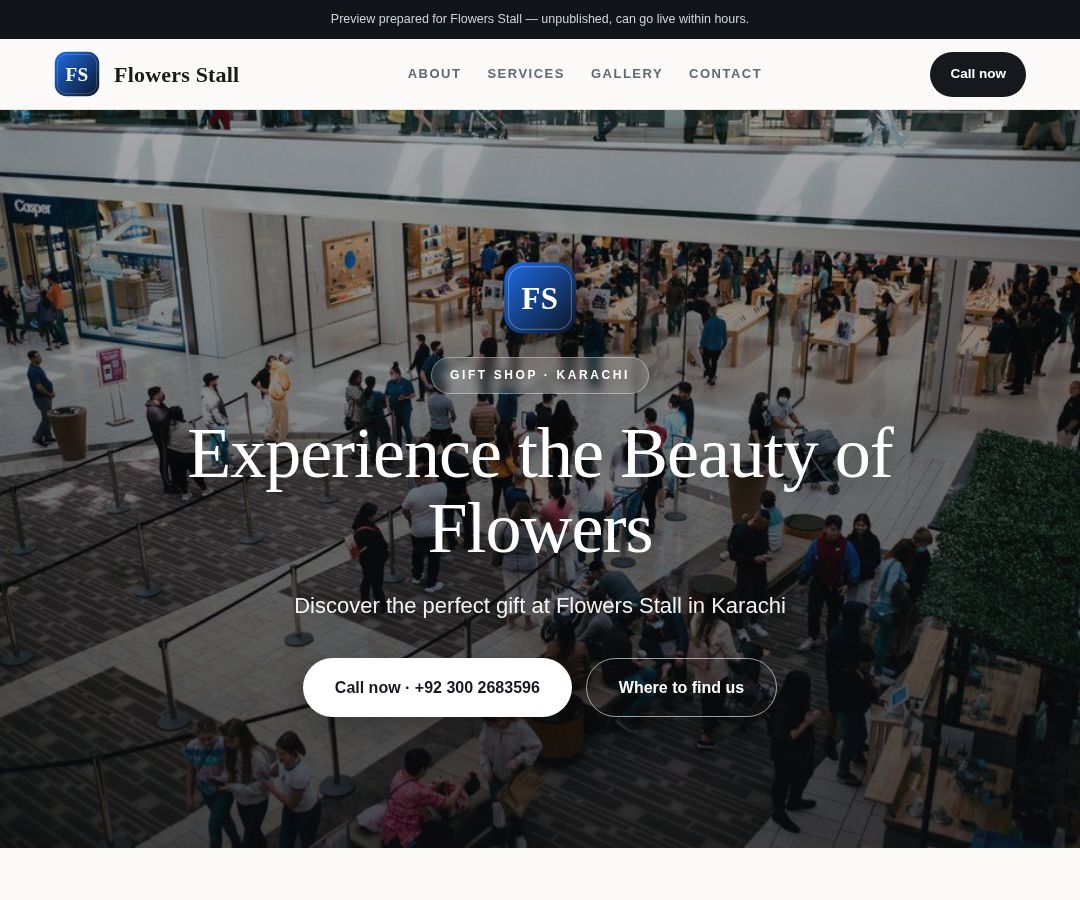Flowers Stall