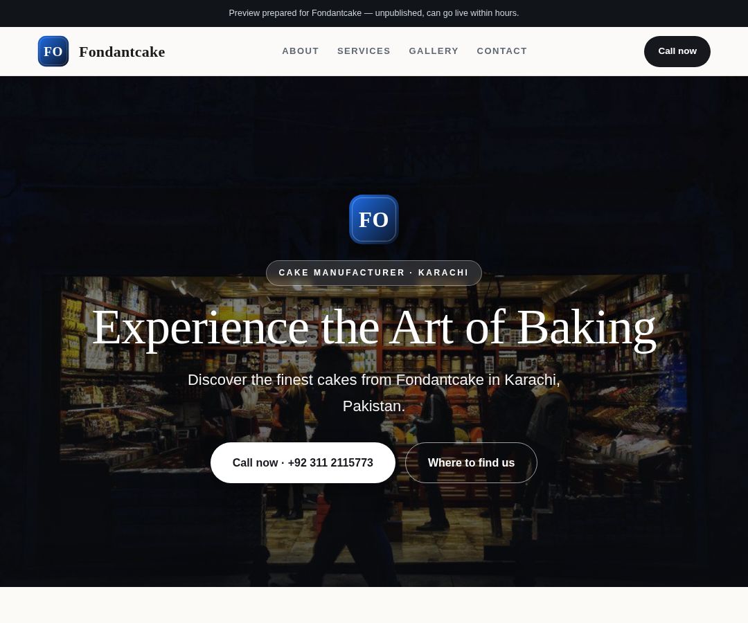 Fondantcake