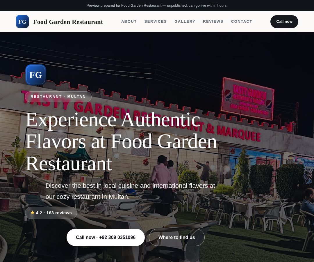 Food Garden Restaurant