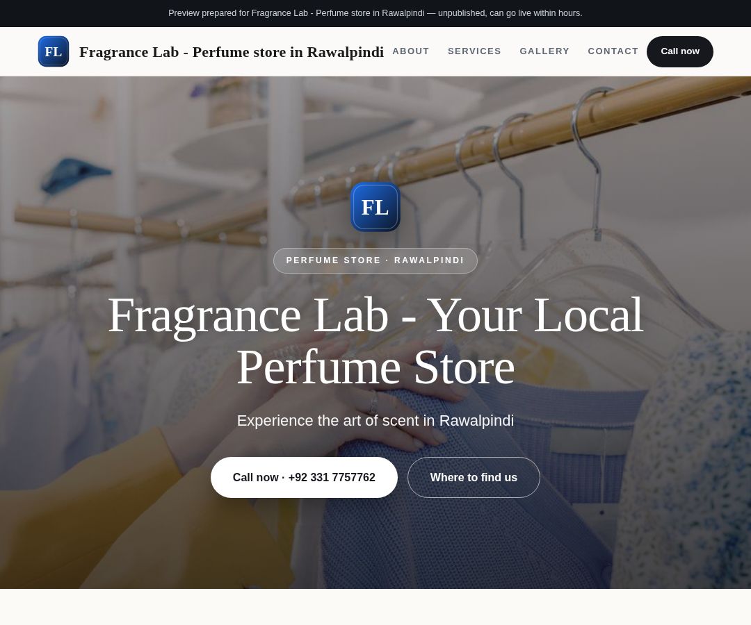 Fragrance Lab - Perfume store in Rawalpindi