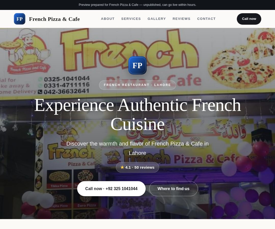 French Pizza & Cafe