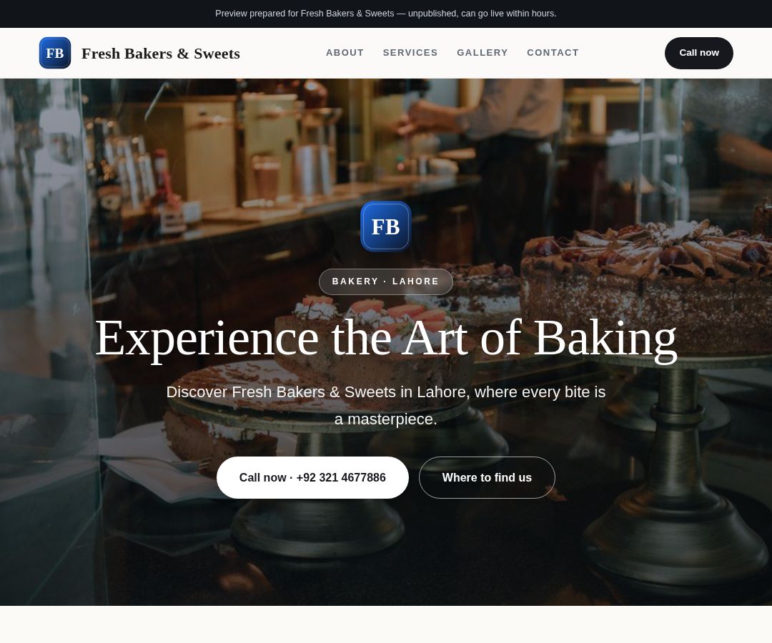 Fresh Bakers & Sweets