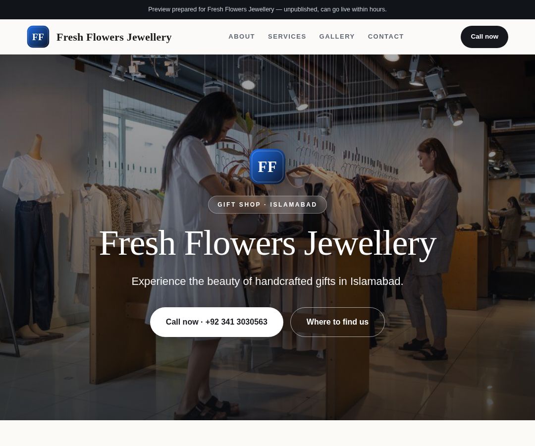 Fresh Flowers Jewellery