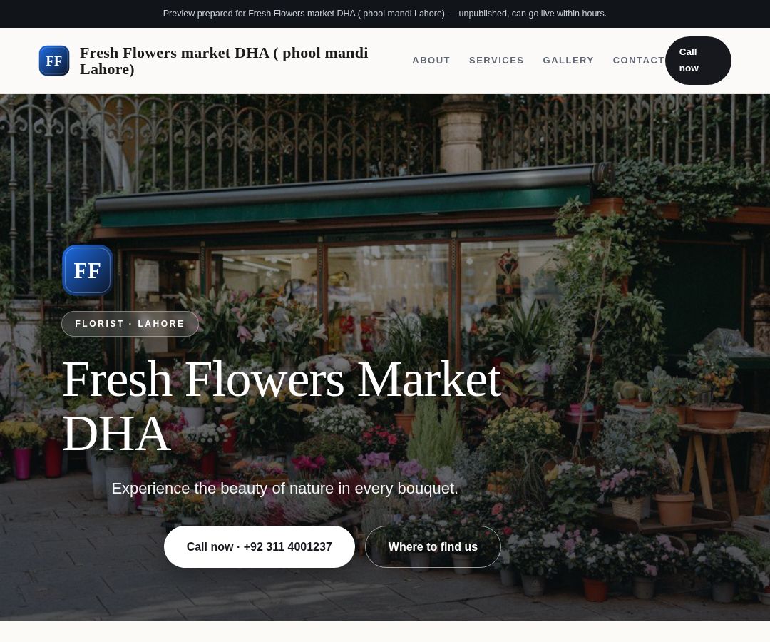 Fresh Flowers market DHA ( phool mandi Lahore)
