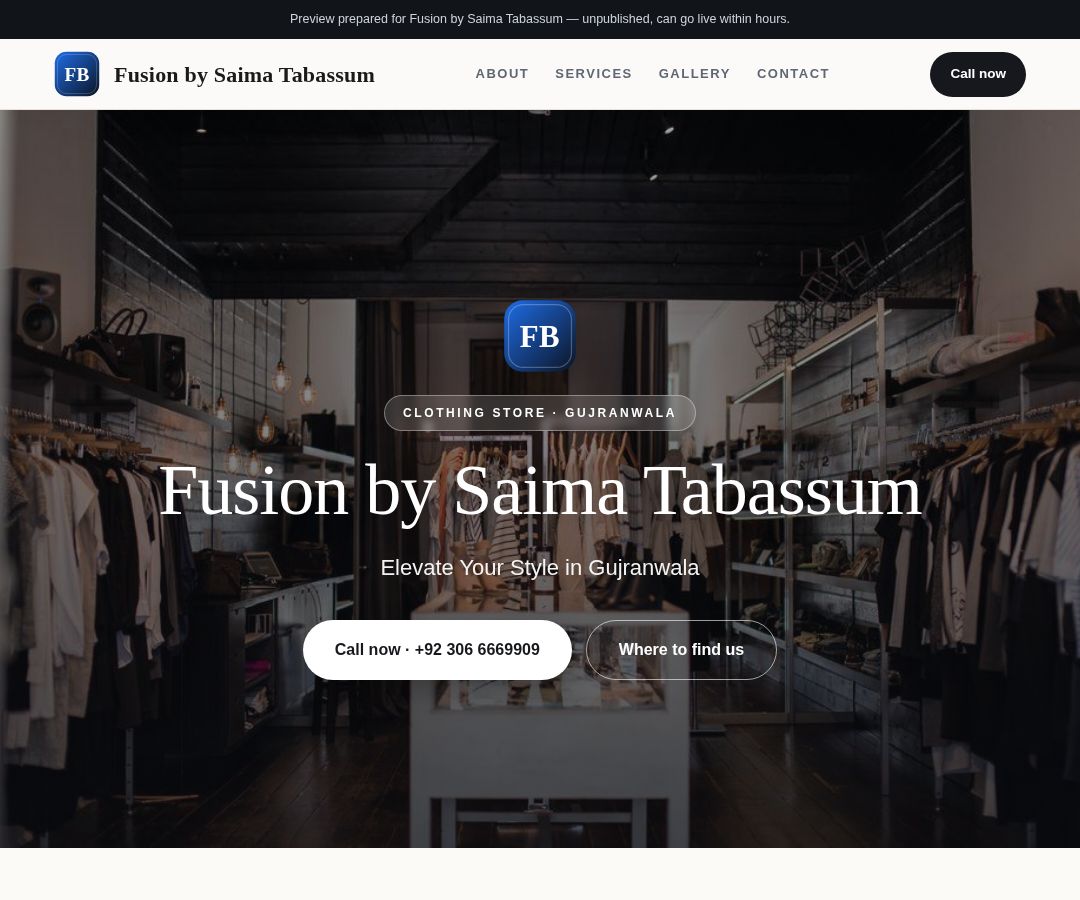 Fusion by Saima Tabassum