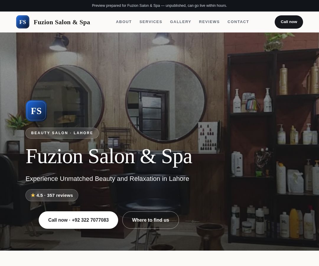 Fuzion Salon & Spa