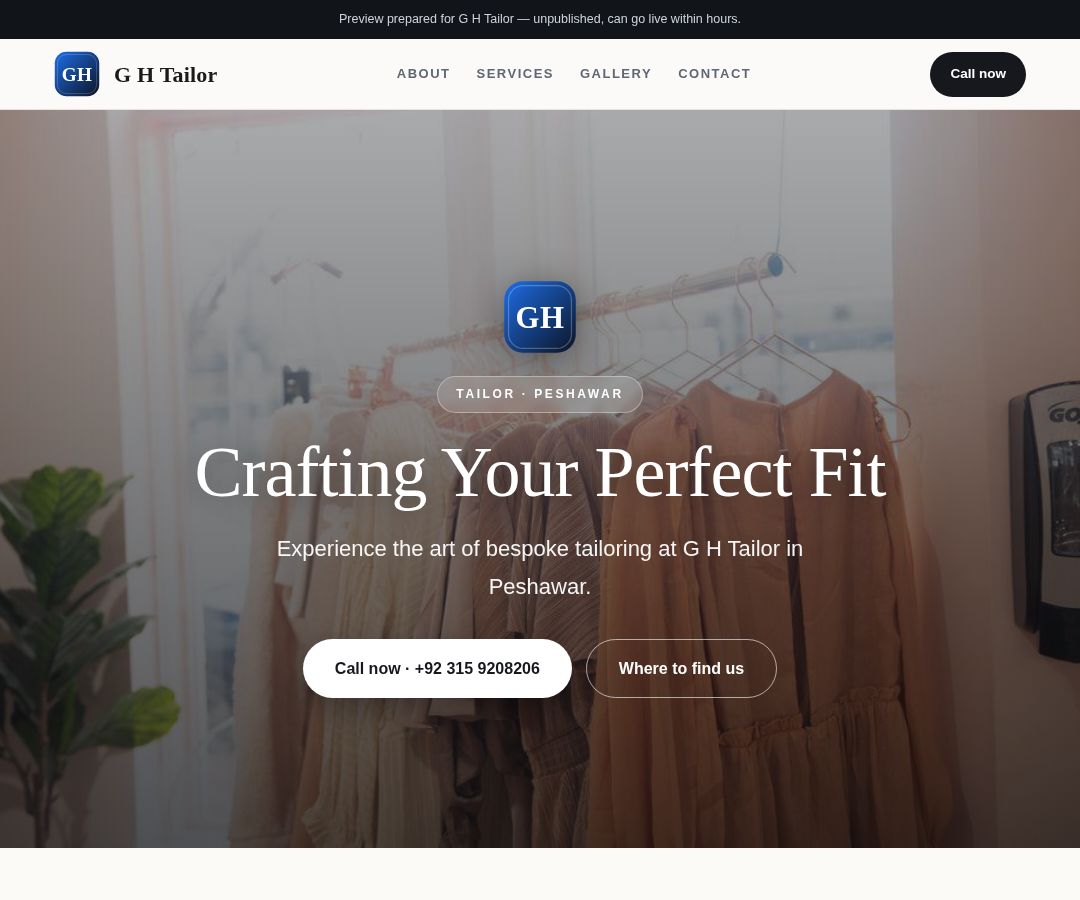 G H Tailor