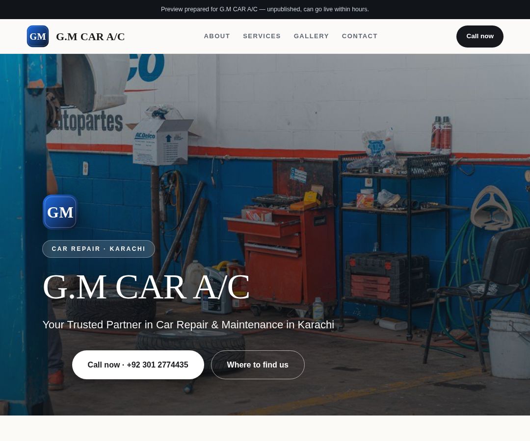 G.M CAR A/C