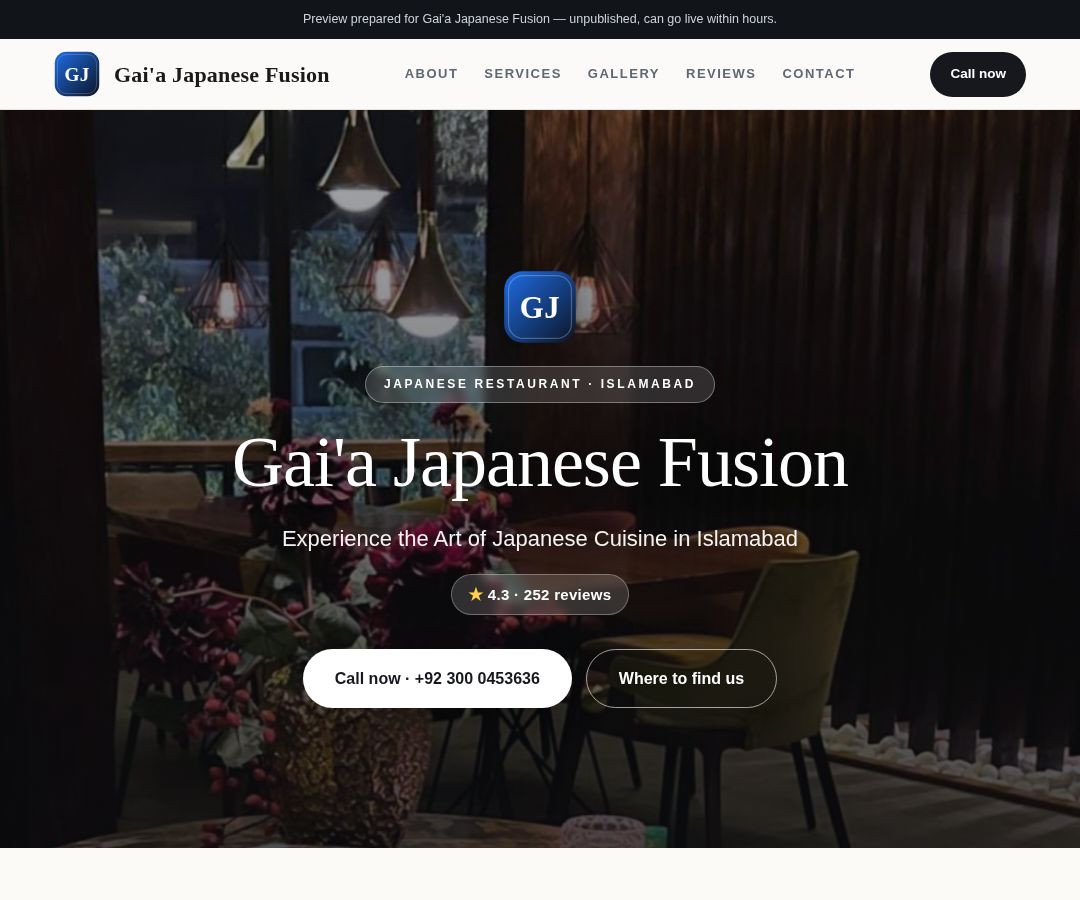 Gai'a Japanese Fusion